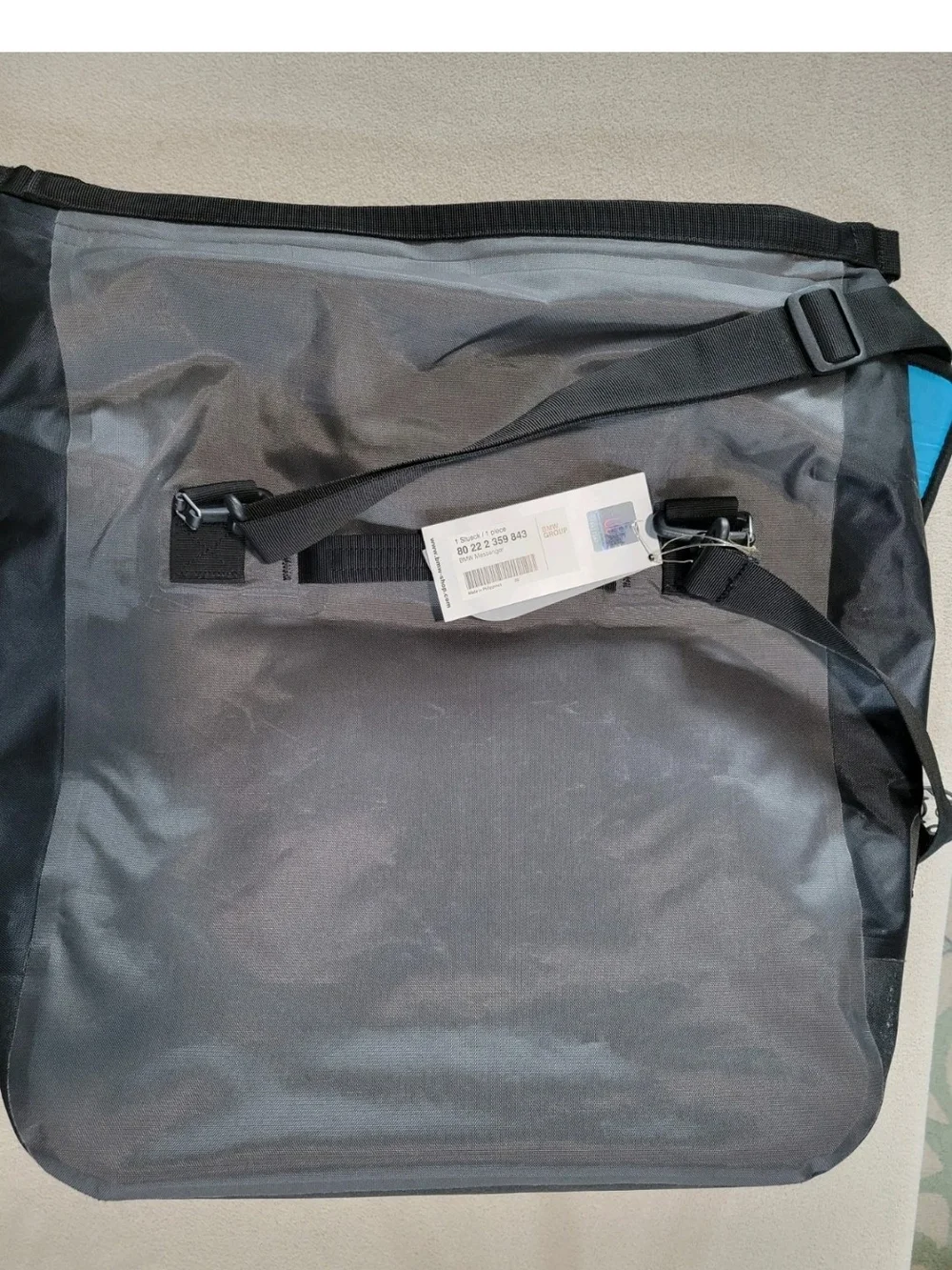 BMW Shoulder BAG, canvas, fold top NWT
